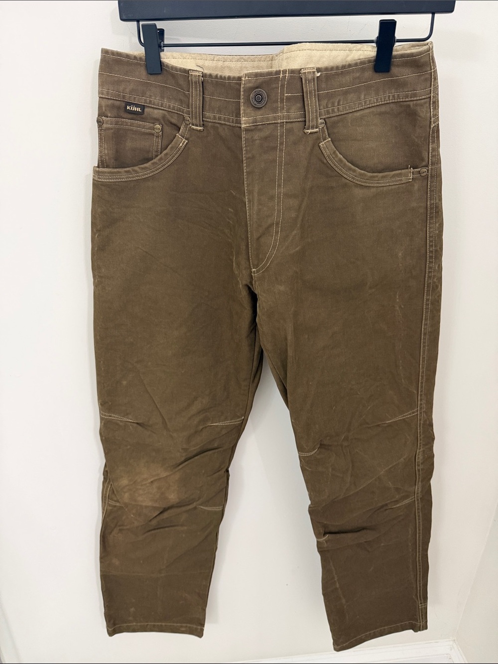 Kuhl Men's Olive Khaki Flannel Lined Chinos